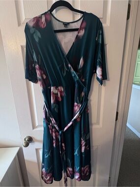 Torrid Surplice Wrap Midi Dress